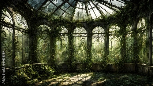 abandoned victorian conservatory interior