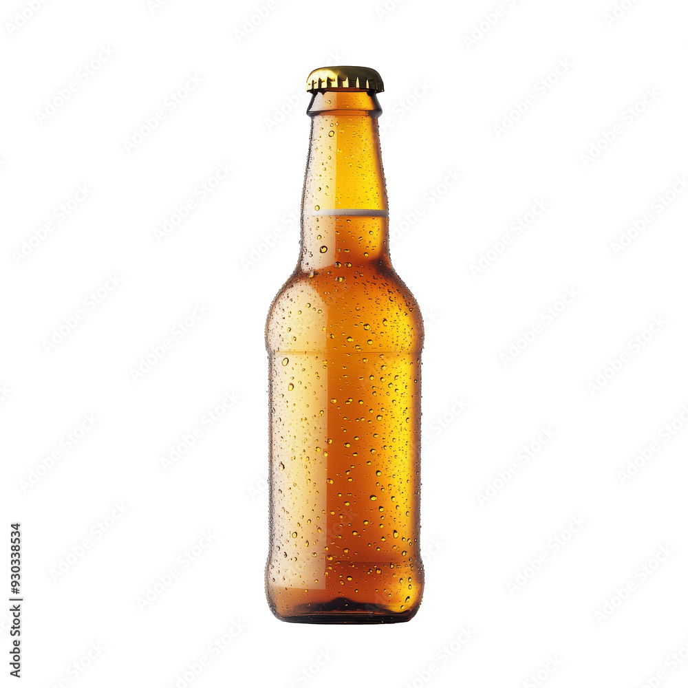 brown beer bottle with condensation brown beer bottle with condensation