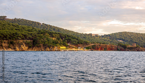 sea view of Heybeliada island beach, adalar prince islands, istanbul