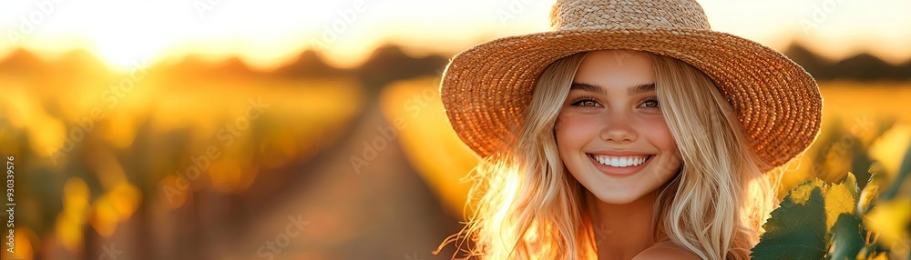 A girl with a glowing complexion, smiling while wearing a chic outfit in the city A girl with a glowing complexion, smiling while wearing a chic outfit in the city