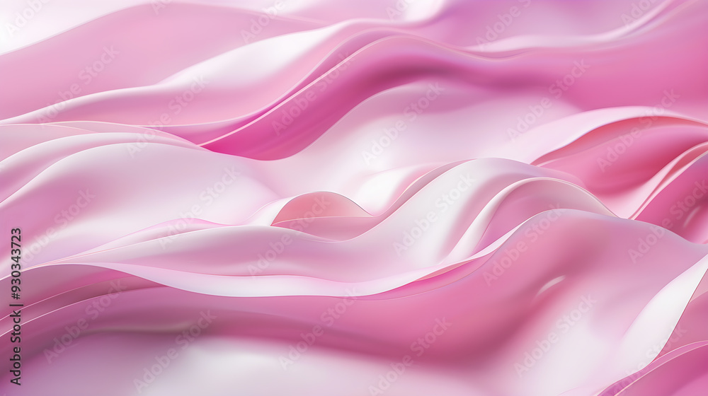 Obraz premium Bright pink intricate wavy texture background.