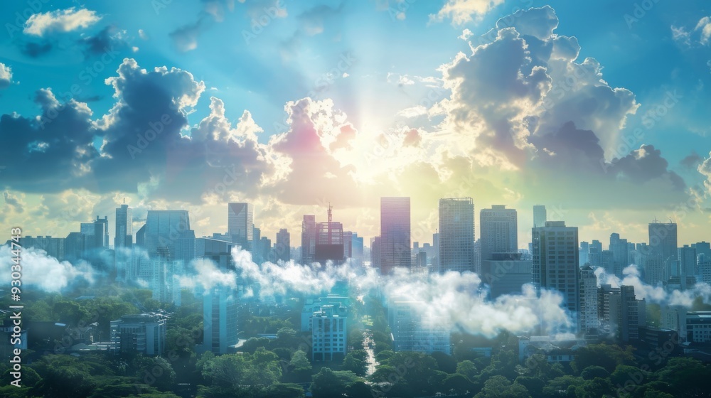 Fototapeta premium Net Zero , Carbon Neutral , Net Zero Emissions , Weather Neutral , Long-term Strategy