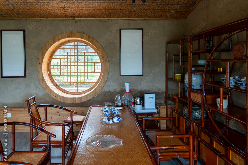 Chinese style decoration style tea room