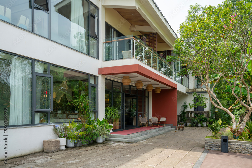 Fototapeta premium The Garden of a Resort Hotel