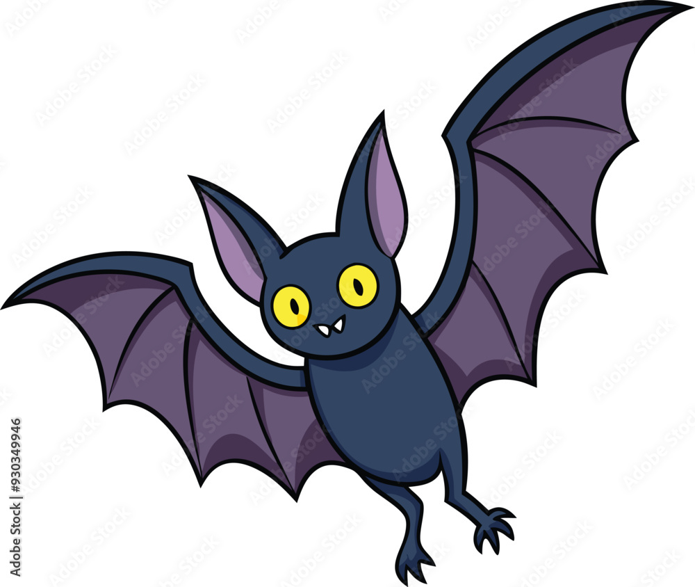 Cute bat vector cartoon illustration Cute bat vector cartoon illustration