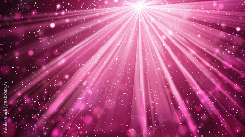 Pink rays of light