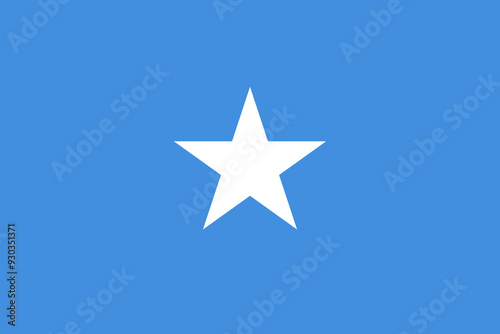 Obraz na płótnie Somalia flag, Somali flag  - vector illustration