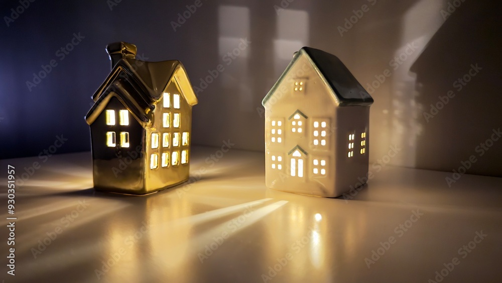 Decorative light-up houses Decorative light-up houses