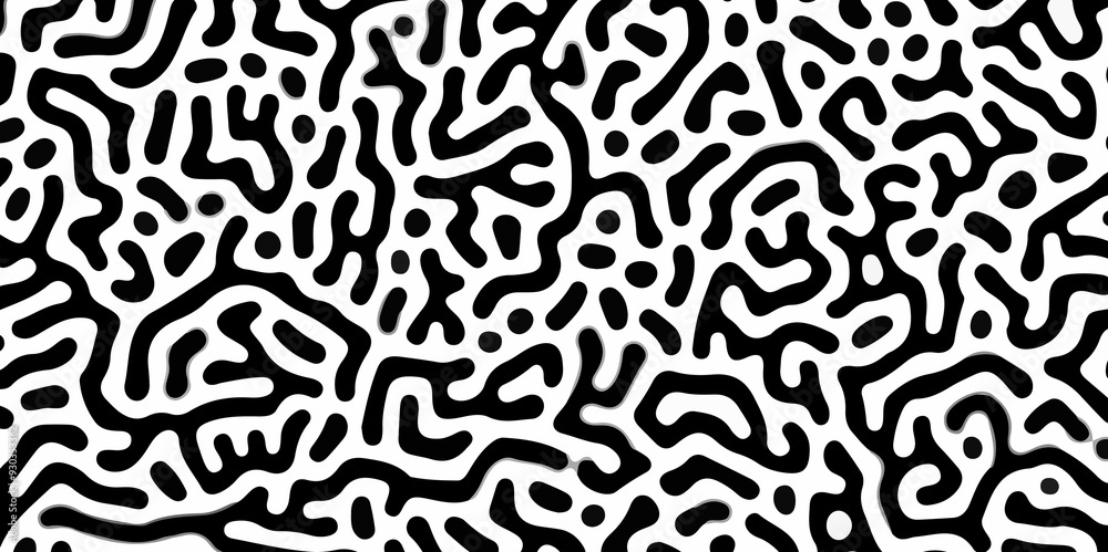 Abstract seamless turing pattern minimal organic geometric white background. black bold line abstract pattern Transparent monochrome striped texture, seamless pattern, modern stylish texture. Abstract seamless turing pattern minimal organic geometric white background. black bold line abstract pattern Transparent monochrome striped texture, seamless pattern, modern stylish texture.