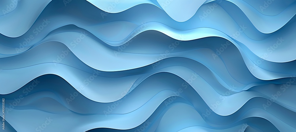 Abstract Blue Background with the Look of Ripples in the Water