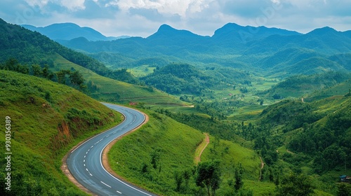 Serene Mountain Road