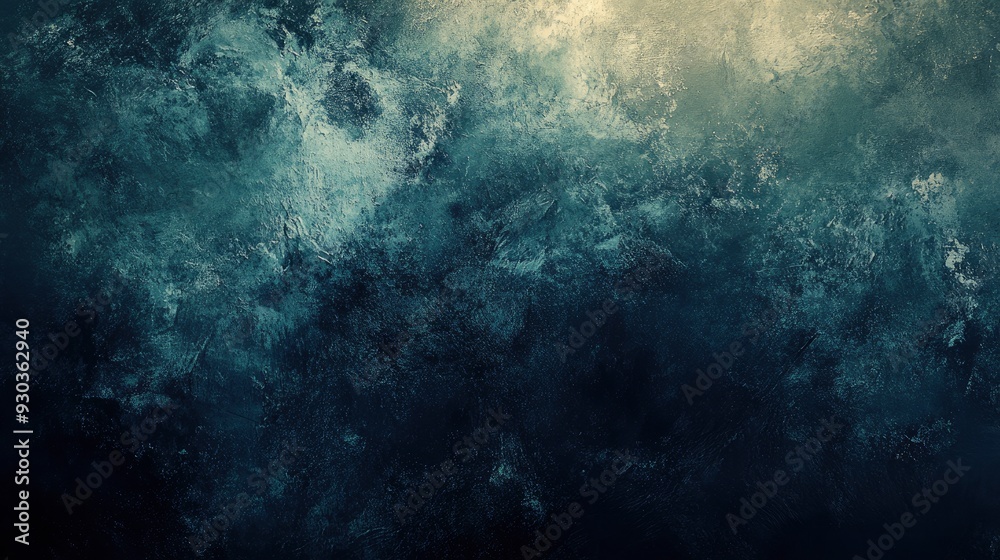 Obraz premium Beautiful grunge background. Panoramic abstract decorative dark background. Wide angle rough stylized mystic texture wallpaper with copy space for design , ai