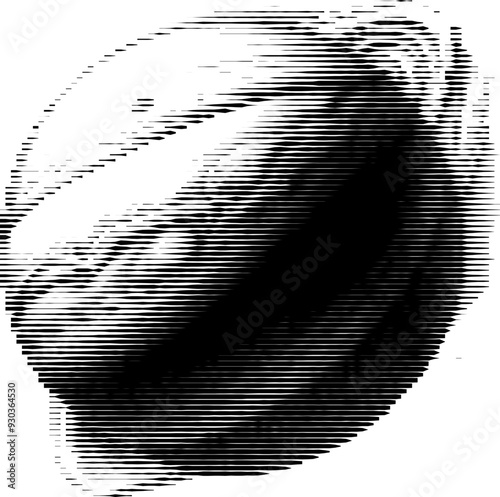 Abstract depiction of Jupiter's striped pattern.