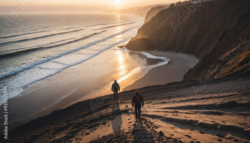 Beach Arcana in Foggy Winter: The Seeker's Globetrot Overwhelmed in Landslide photo