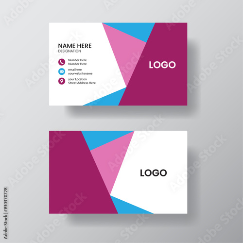 creative business card with simple and modern design