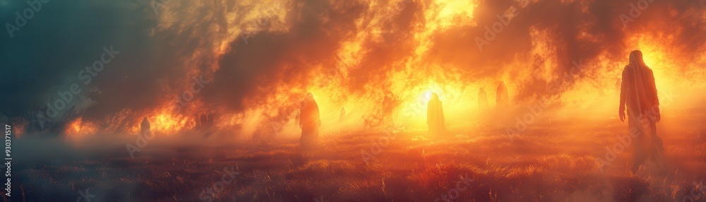 Ghostly Apparitions in Sunset Glow Ghostly Apparitions in Sunset Glow