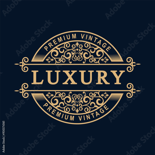 Luxury premium vintage logo showing class and style