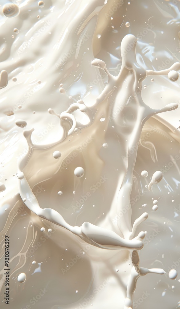 Milk splash abstract