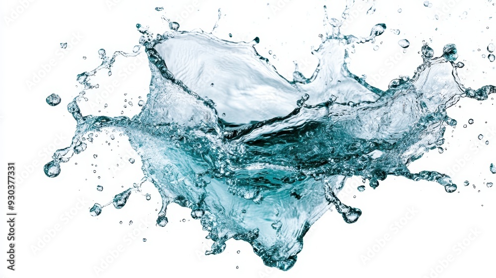 A spectacular splash of water with crystal-clear droplets, beautifully captured to reveal the elegance and power of water, symbolizing purity and vigor, artistically timeless. A spectacular splash of water with crystal-clear droplets, beautifully captured to reveal the elegance and power of water, symbolizing purity and vigor, artistically timeless.