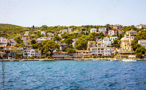 shorescape of burgazada island, prince islands, adalar, istanbul