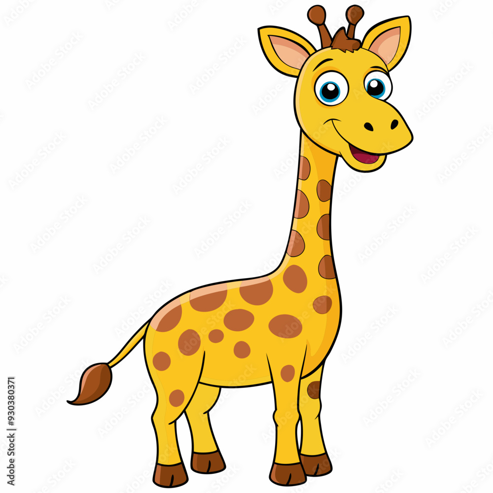 Funny giraffe art vector illustration Funny giraffe art vector illustration