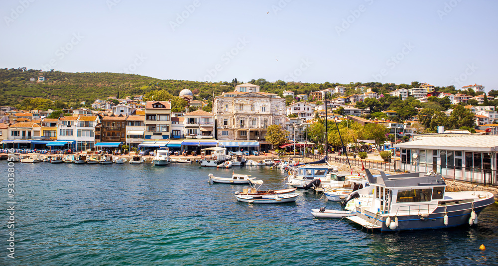 view of the port of the burgazada island istanbul view of the port of the burgazada island istanbul