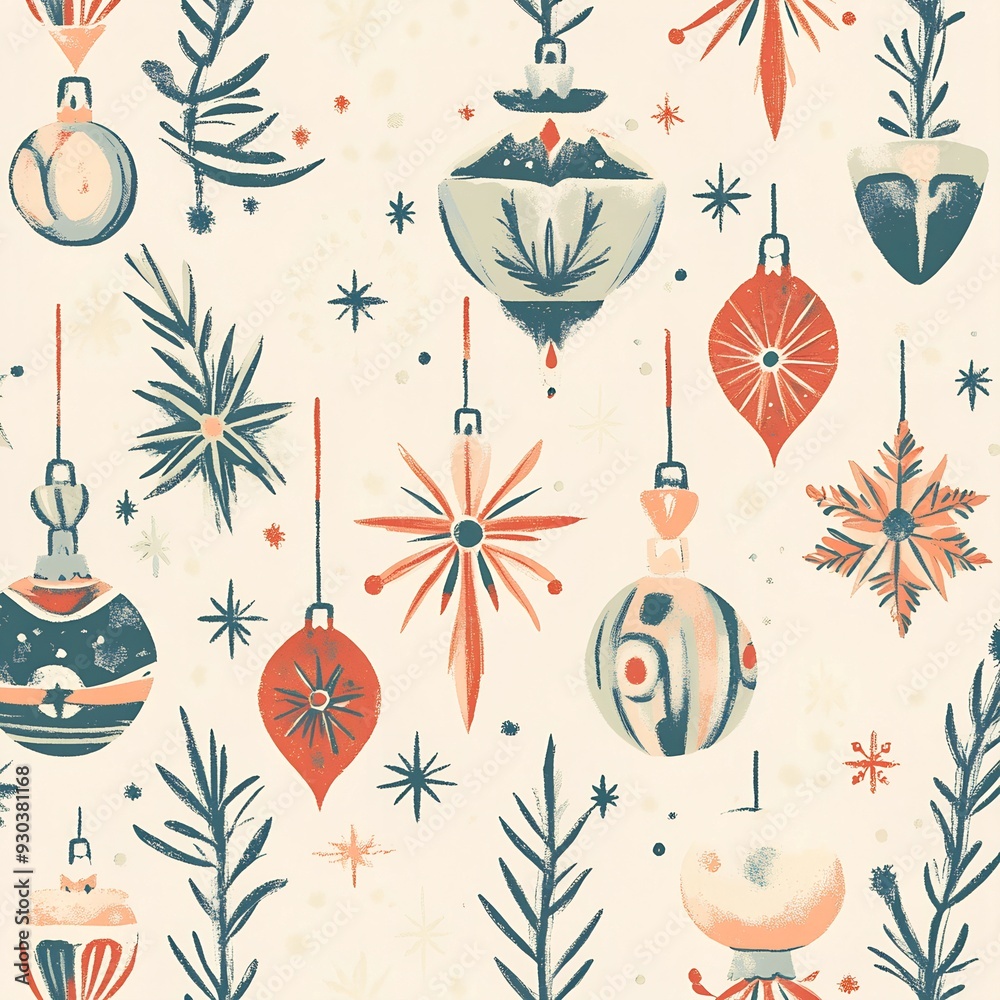 christmas background with snowflakes