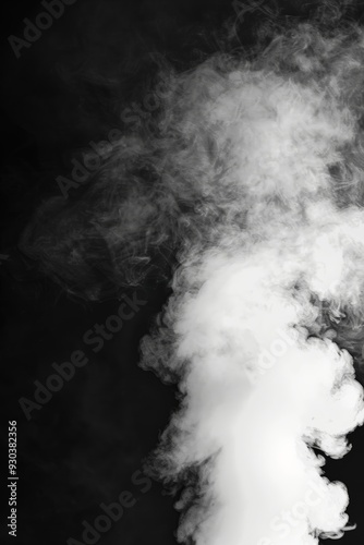 Abstract white smoke