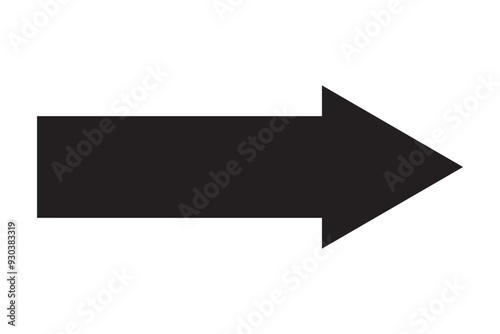 arrow icon, black right arrow, black direction pointer, straight pointed arrow icon, black arrow transparent background, black arrow no background.
