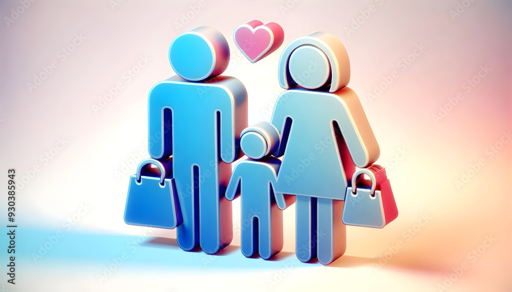 3D Glossy Icons of Same-Sex Parents with Family Unity Text - Vibrant Design for Inclusive Advertisements and Banners 3D Glossy Icons of Same-Sex Parents with Family Unity Text - Vibrant Design for Inclusive Advertisements and Banners