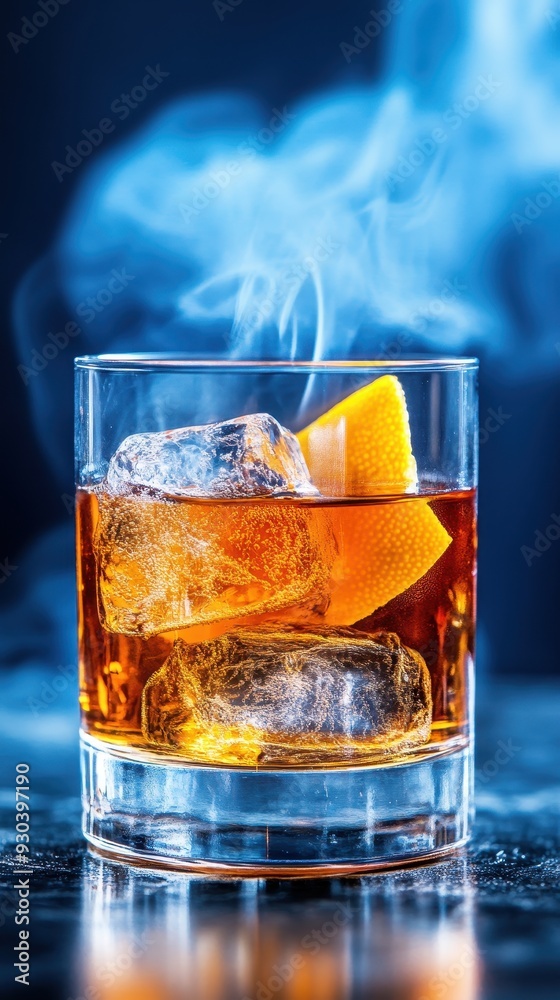 A refreshing cocktail served in a stylish glass with ice and a citrus twist, ideal for relaxing moments. A refreshing cocktail served in a stylish glass with ice and a citrus twist, ideal for relaxing moments.