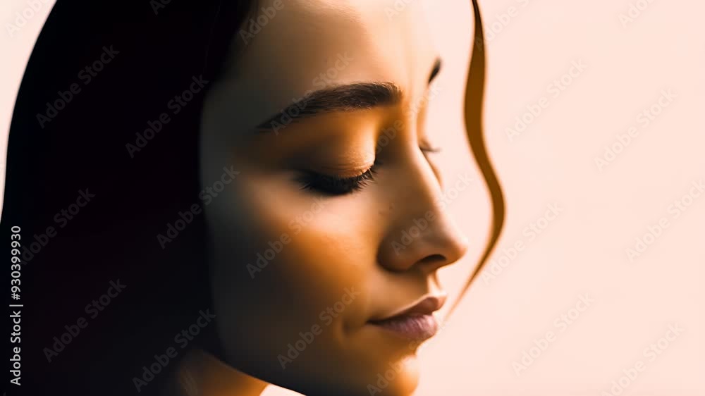 A moment of reflection illustrated with nature themes and calming colors A moment of reflection illustrated with nature themes and calming colors