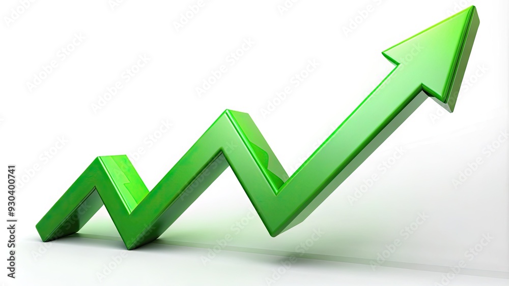 A vibrant green graph arrow swiftly rises upwards, symbolizing upward trend and progress, against a clean white background, conveying success and improvement in health metrics. A vibrant green graph arrow swiftly rises upwards, symbolizing upward trend and progress, against a clean white background, conveying success and improvement in health metrics.