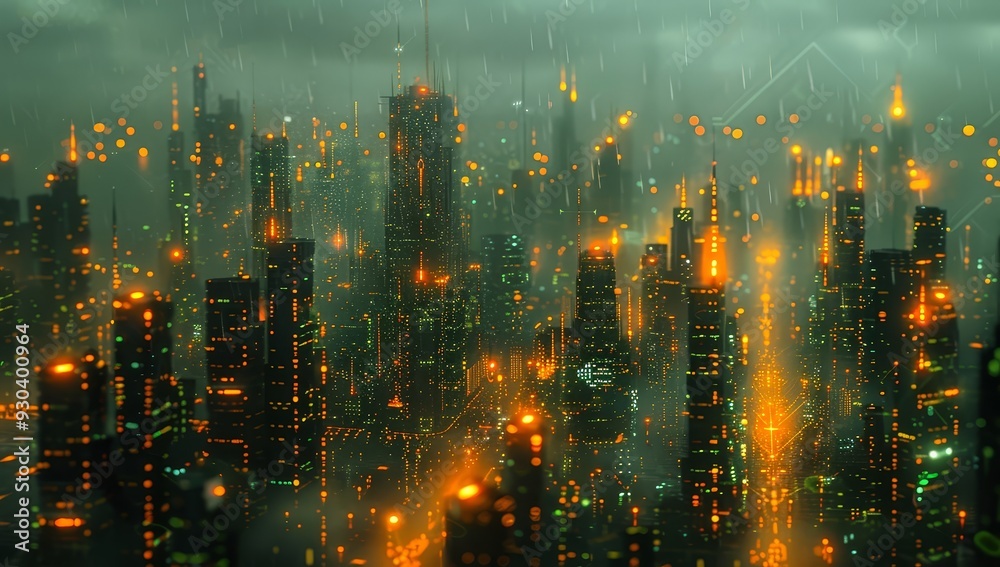 A futuristic cityscape with glowing lights and circuit patterns, representing the innovative nature of AI technology. A futuristic cityscape with glowing lights and circuit patterns, representing the innovative nature of AI technology.