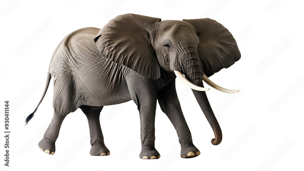 Fototapeta premium elephant isolated on white