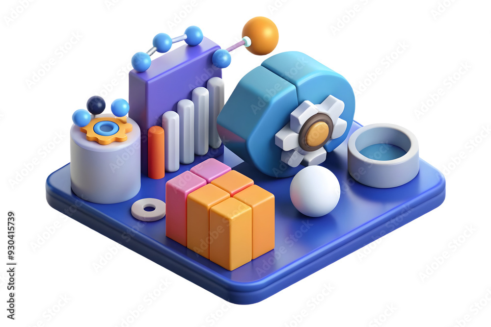 3D AI Powered Predictive Analytics Vector Concept with Data Graphs and Algorithmic Patterns - Futuristic Technology Illustration for Precision Predictions. 3D AI Powered Predictive Analytics Vector Concept with Data Graphs and Algorithmic Patterns - Futuristic Technology Illustration for Precision Predictions.