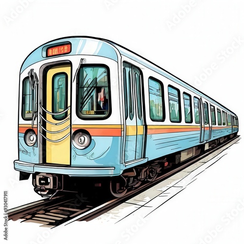 the AI Image Generator, tram in the city