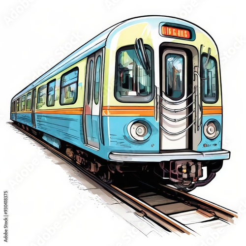 the AI Image Generator, tram in the city