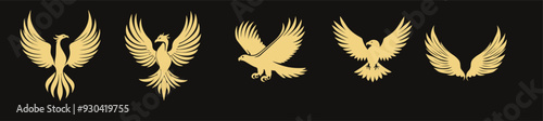 Phoenix Luxury Logo on black background  