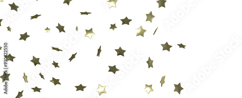 Stars - Festive christmas card. Isolated illustration white background. -