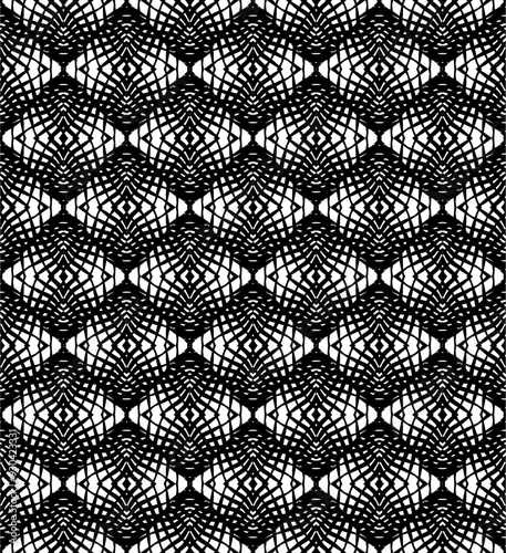 black and white seamless pattern geometric texture background.