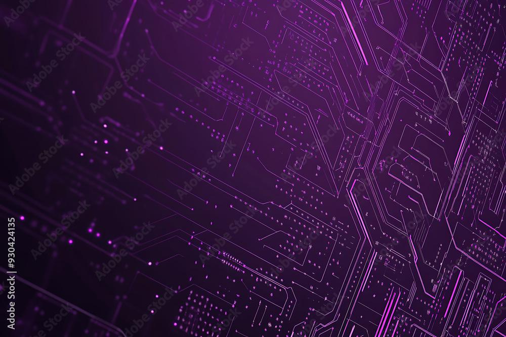 Abstract image of a circuit board with glowing lines and nodes on a pink gradient background. The intricate network of connections creates a modern, tech-inspired visual. Copy space available Abstract image of a circuit board with glowing lines and nodes on a pink gradient background. The intricate network of connections creates a modern, tech-inspired visual. Copy space available