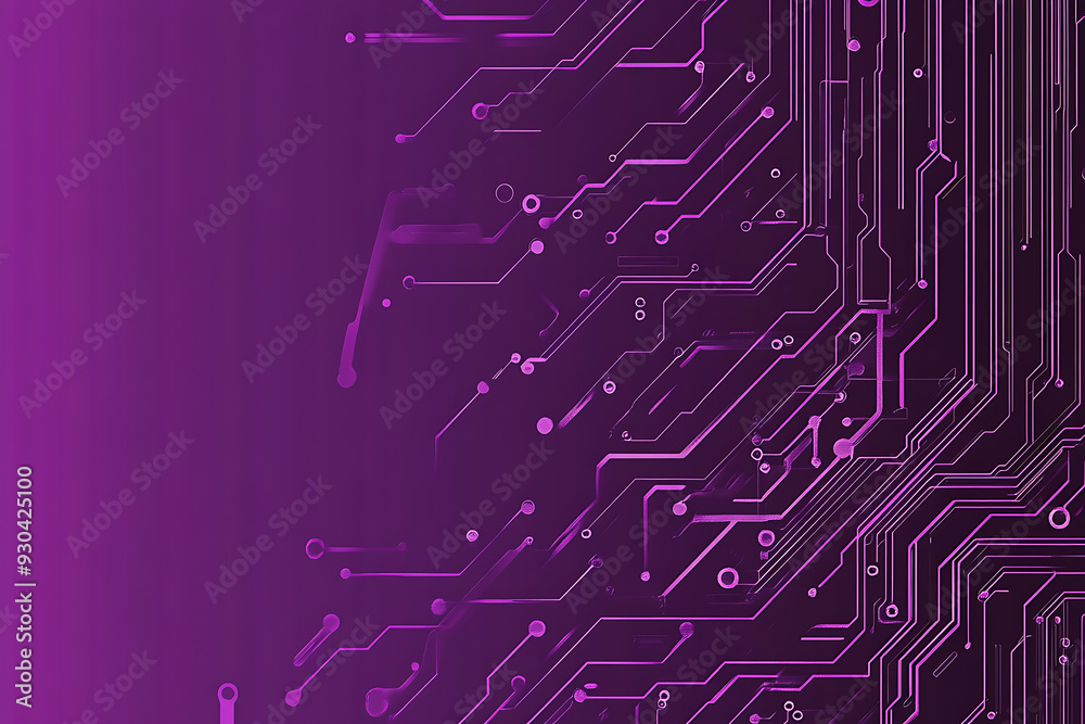 Abstract image of a circuit board with glowing lines and nodes on a pink gradient background. The intricate network of connections creates a modern, tech-inspired visual. Copy space available Abstract image of a circuit board with glowing lines and nodes on a pink gradient background. The intricate network of connections creates a modern, tech-inspired visual. Copy space available