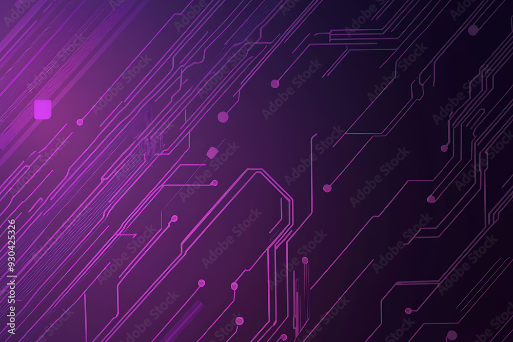 Abstract image of a circuit board with glowing lines and nodes on a pink gradient background. The intricate network of connections creates a modern, tech-inspired visual. Copy space available Abstract image of a circuit board with glowing lines and nodes on a pink gradient background. The intricate network of connections creates a modern, tech-inspired visual. Copy space available