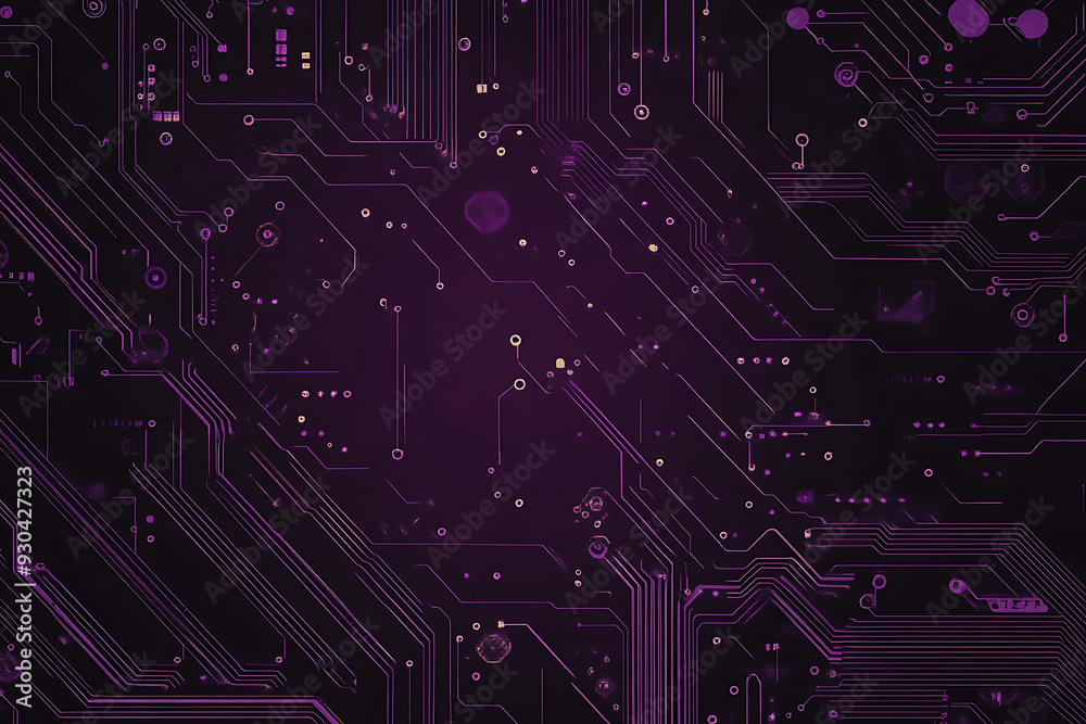 Abstract image of a circuit board with glowing lines and nodes on a pink gradient background. The intricate network of connections creates a modern, tech-inspired visual. Copy space available Abstract image of a circuit board with glowing lines and nodes on a pink gradient background. The intricate network of connections creates a modern, tech-inspired visual. Copy space available