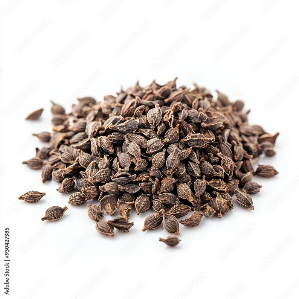 3D Rendering Black Seed Spice 3D Rendering Black Seed Spice