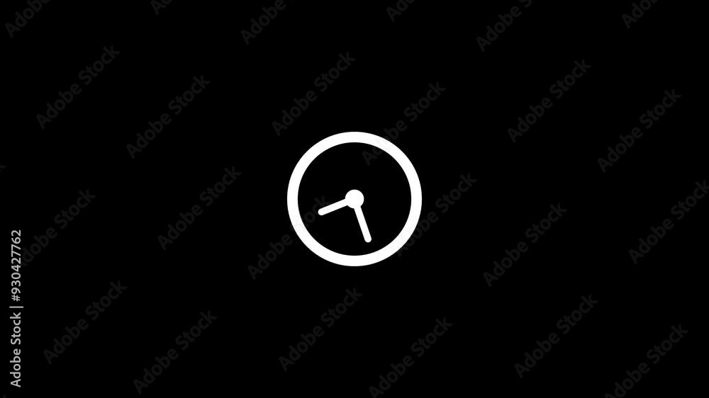 Clock Icon Animation with Smooth Motion Effect – High-Quality 4K Stock Video Perfect for Time Management, Productivity Apps, Websites, UI/UX Design, Corporate Presentations, and Digital Projects Clock Icon Animation with Smooth Motion Effect – High-Quality 4K Stock Video Perfect for Time Management, Productivity Apps, Websites, UI/UX Design, Corporate Presentations, and Digital Projects