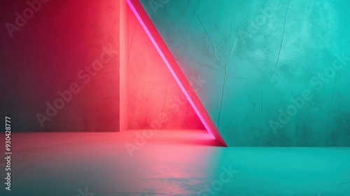 Neon Geometric Light Scene