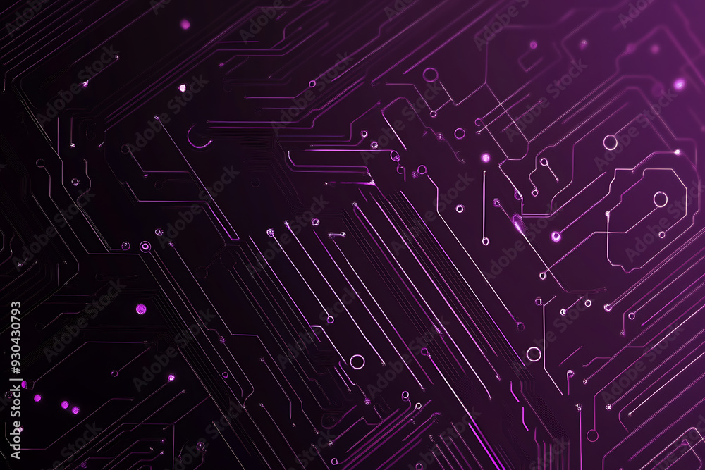 Abstract image of a circuit board with glowing lines and nodes on a pink gradient background. The intricate network of connections creates a modern, tech-inspired visual. Copy space available Abstract image of a circuit board with glowing lines and nodes on a pink gradient background. The intricate network of connections creates a modern, tech-inspired visual. Copy space available