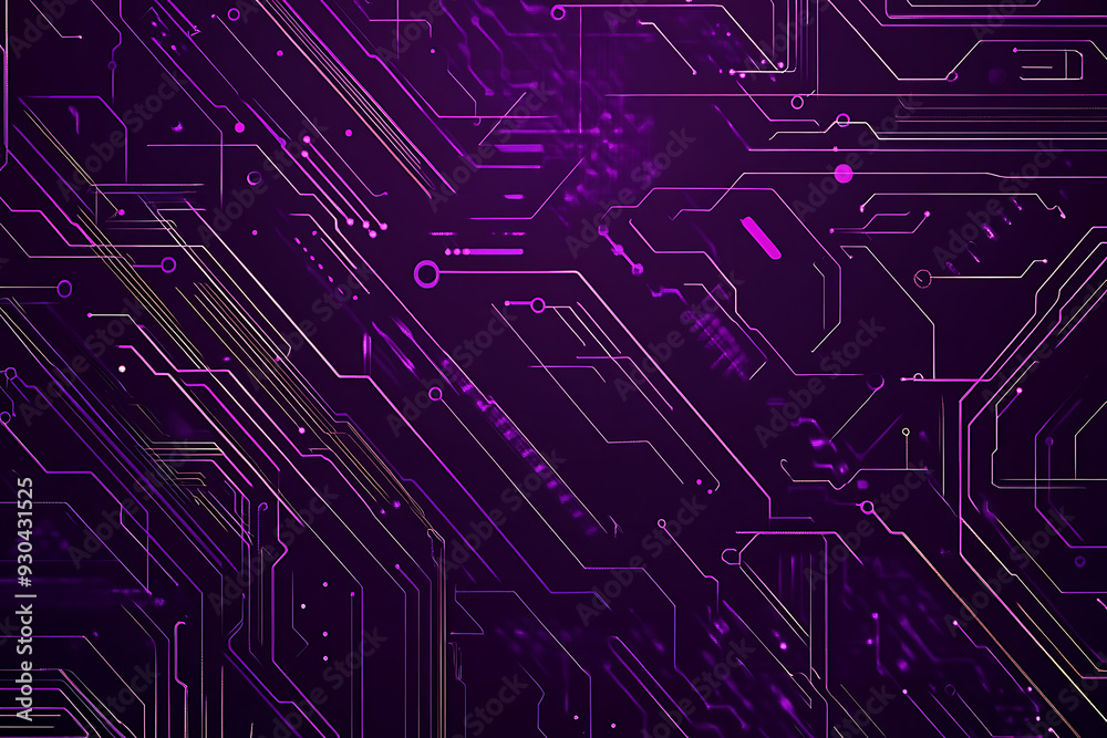 Abstract image of a circuit board with glowing lines and nodes on a pink gradient background. The intricate network of connections creates a modern, tech-inspired visual. Copy space available Abstract image of a circuit board with glowing lines and nodes on a pink gradient background. The intricate network of connections creates a modern, tech-inspired visual. Copy space available